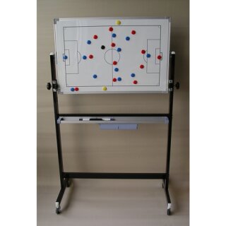 Lehrtafel für Fussball, auf Rollständer, Tafel 90 x 60 cm, magnetisch und beschriftbar