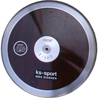 Wettkampf- und Trainingsdiskus, Decat WOOD-SPIN, 1,5 kg,