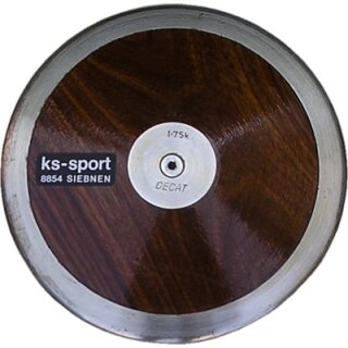 Wettkampf- und Trainingsdiskus, Decat WOOD-SPIN, 1,75 kg,