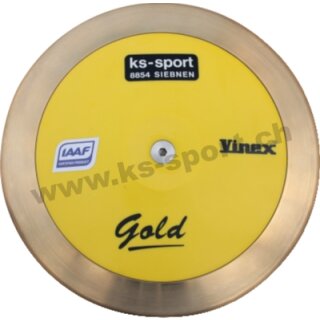 Wettkampfdiskus, Decat GOLD, 1,75 kg,