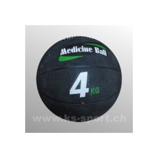 Medizinball aus Gummi, mit Ventil, 4 kg