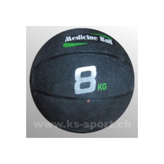 Medizinball aus Gummi, mit Ventil, 8 kg