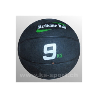 Medizinball aus Gummi, mit Ventil, 9 kg