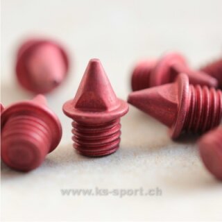 Keramik-Spikes, Pyramid, 4,7625 mm, rot