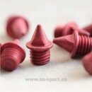 Keramik-Spikes, Pyramid, 4,7625 mm, rot