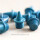 Keramik-Spikes, Pyramid, 4,7625 mm, blau