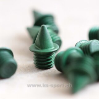 Keramik-Spikes, Pyramid, 4,7625 mm, grün
