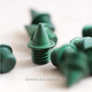 Keramik-Spikes, Pyramid, 4,7625 mm, grün