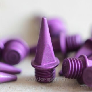 Keramik-Spikes, Pyramid, 13 mm, violett