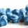 Keramik-Spikes, blank, blau