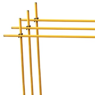 Kunststoff-Stange, 160 cm lang, 25 mm Ø gelb