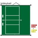 Lehrtafel VOLLEYBALL, 105 x 95 cm, zum Rollen, magnetisch