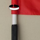 Kampfrichterfahne ECO, mit Kunststoff Stab, rot