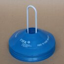 Markierteller, 5 cm hoch, ohne Kerbe, blau